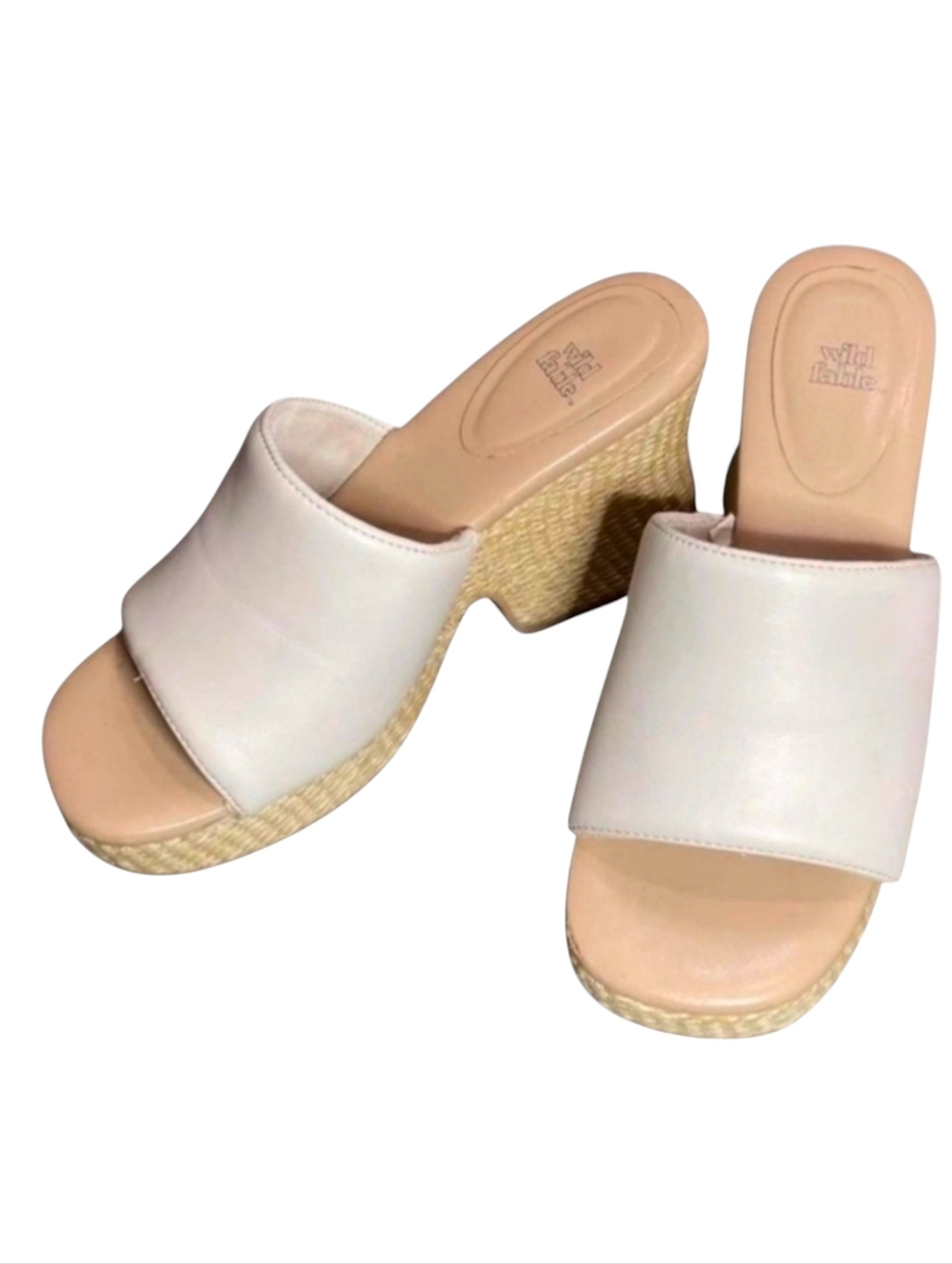 $12 DEAL! Wild Fable Espadrille Platform Slides - Size 6
